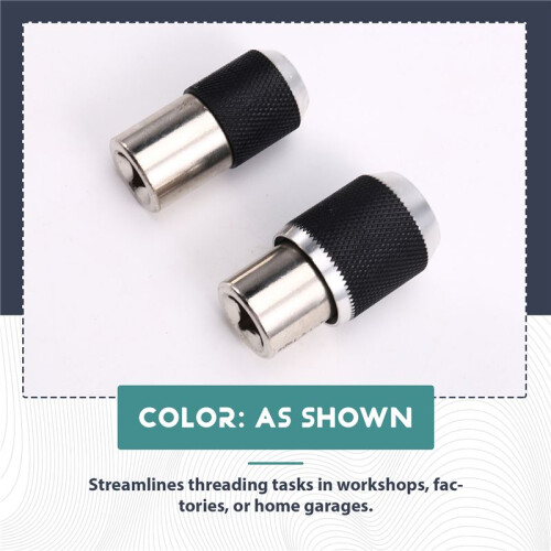 Adjustable Tap Socket Set Adapters 1/2,1/8 Drive 3/8 Tap Sleeve Extraction Holder Threading Tool 2Pcs