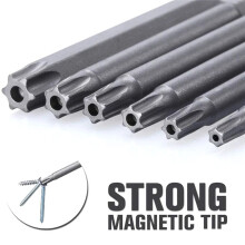11-Piece 100mm 1/4inch Hex Bit Drive Tamper-Proof Security Drill Magnetic Bit Set Screwdriver Flat