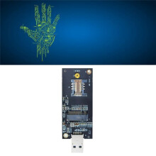 NGFF Key-B auf USB 3.0 Adapterkarte mit SIM-Steckplatz WWAN-Modul Testadapterplatine Unterstützt 3G/4G/5G Netzwerkkarte