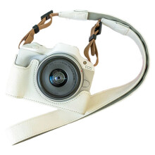 For R50/100 Camera Bag Protective Case Lychee Pattern Pu Case R50/100 Miniature DSLR RP Base with Shoulder Strap A