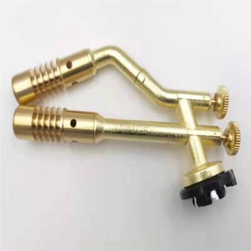Dual- Gas Torch for Welding High Temperature Brass Flame Burner Propane Compatible 1