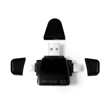 7-in-1 Card Reader, Universal Interface for Mobile Phones and Computers, Multiple for Simultaneous Reading