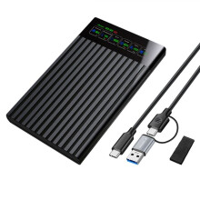 2.5 Inch SSD HDD Enclosure Case, USB 3.1 Mobile Hard Drive Box, 6Gbps Mobile Hard Drive Case for PC Laptop