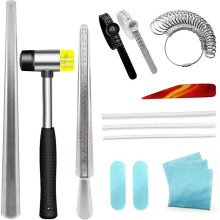 Ringgrößenmesser, Dornmesswerkzeug, Schmuck-Gummihammer, Drahtwickel-Ringwerkzeuge, Metall-Fingergrößenstab