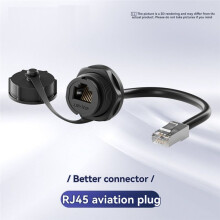 M25 Network Laptop Telecom Extension Cable Ethernet LAN Wire RJ45 Connector CAT6 Signal Female Socket Panel 0.5m
