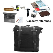Universal Motorcycle Luggage Bag Waterproof Side Bag Large Capacity Racer Bike Travel Bag Canvas Camera Bag Shoulder Bag