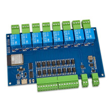 Módulo de Relé ESP32 RS485 Modbus de 8 Canales, 9-24 V, Tipo C, con Soporte para  y Wi-Fi Modbus