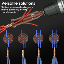 Herramienta Eléctrica para Retorcedores de Cables (Paquete de 5): Pelado Rápido de Cables, Resistente Al Calor, Fácil de Usar.