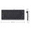 5X Compact Wired Keyboard USB - Ultra-Thin Keyboard for PC  Gaming Keyboard Black 7