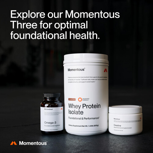 Momentous Essential Grass-Fed Whey Protein Isolate 24 Servings Chocolate 2