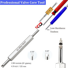 Tire Valve Stem Removal Tool Kit, R134A R12 A/C Schrader Valve Stem Core Remover Tool for Car Bicycle Tyre RV Truck
