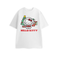 (XX-Large) Hello Kitty Short Sleeved T-Shirt (Womens White)