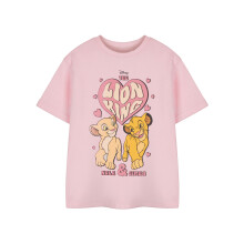 (9-10 Years) Disney The Lion King Short Sleeved T-Shirt (Girls Pink)