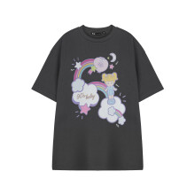 (XXX-Large) Polly Pocket Short Sleeved T-Shirt (Womens Grey)