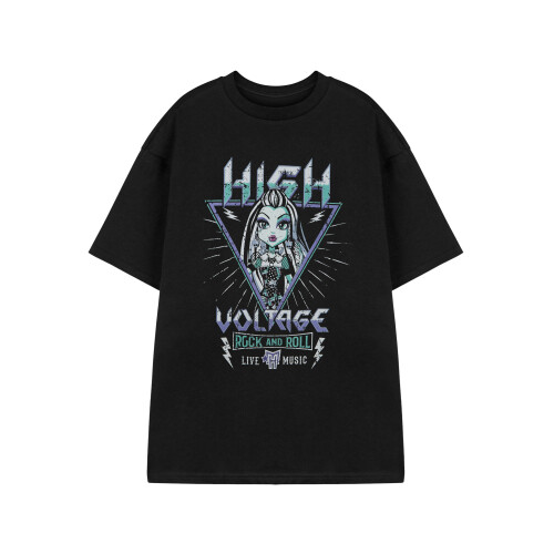 Monster High (Medium) Monster High Short Sleeved T-Shirt (Womens Black)