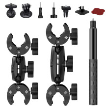 Kit de Montagem para Motocicleta para X5 X4 X3 X2 para para , Bastão de Selfie com Fixação Dupla no Guidão para Insta 360