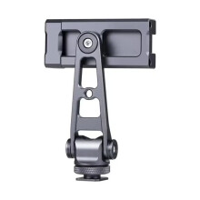 Smartphone Clamp with Cold Shoe Attachment 360Horizontal & Vertical Shot 180Tilt Shot 360Swivel for Video Shooting