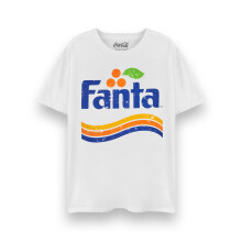 (XX-Large) Coca Cola Fanta Short Sleeved T-Shirt (Unisex White)