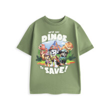 (13-14 Years) Paw Patrol Short Sleeved T-Shirt (Unisex Kids Green)
