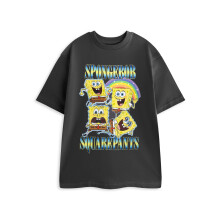 (XXX-Large) SpongeBob SquarePants Short Sleeved T-Shirt (Unisex Black)