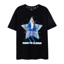 (Large) Barbie Short Sleeved T-Shirt (Mens Black)