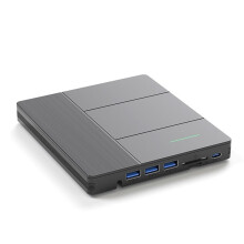 Multifunctional External Hard Drive with DVD/CD Playback Support, Portable Burner, USB 3.0 Interface, /TF Card Slot