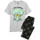 SpongeBob SquarePants (Large) SpongeBob SquarePants Short Sleeve Long Leg Pyjama Set (Mens Grey) 1