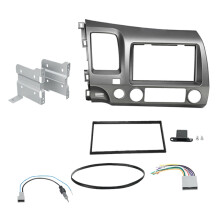 Car Radio Fascia Trim Kit, 2 Din Dash Panel DVD-Rahmen Install Kit für 2008 2009 2010 2011
