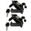 2PCS Compression  Lock Trigger  Lock Zinc Alloy Adjustable Lever Hand Operated Compression  Flush Black 1