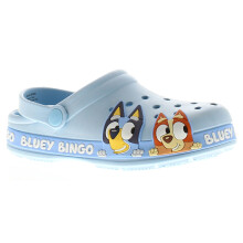 (Blue, 8 (Children's)) Bluey Younger Childrens Sandals Clogs Sliders Bluey Chester blue UK Size