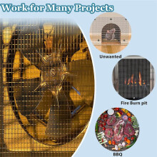 Stainless Steel Wire Mesh 1/4 Inch - 16" X 12FT, Heavy Duty Metal Screen for Crafting, Ventilation & Outdoor Solutions