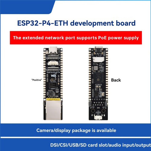 Waveshare ESP32-P4-ETH Development Board with POE Module 5MP OV5647 Camera Module Support AI Deepseek 1