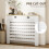 95.5H x 111Wcm Radiator Cover, with Drawer - White 6