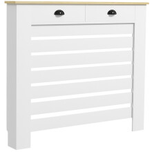 95.5H x 111Wcm Radiator Cover, with Drawer - White