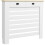 95.5H x 111Wcm Radiator Cover, with Drawer - White 1