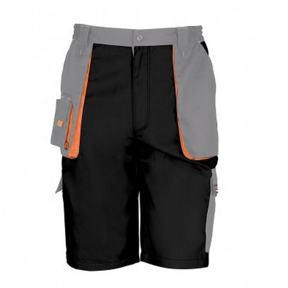 Result (Xs, Black/Grey) Work-Guard Mens Lite Shorts