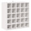 VidaXL vidaXL Wine Rack 2 pcs White 56 x 25 x 56 cm Solid Pine Wood 5