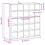 VidaXL vidaXL Wine Rack 2 pcs White 56 x 25 x 56 cm Solid Pine Wood 11