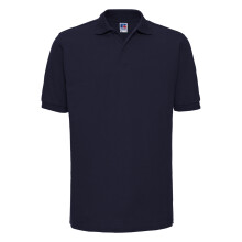 (4XL, French Navy) Russell Mens Ripple Collar & Cuff Short Sleeve Polo Shirt