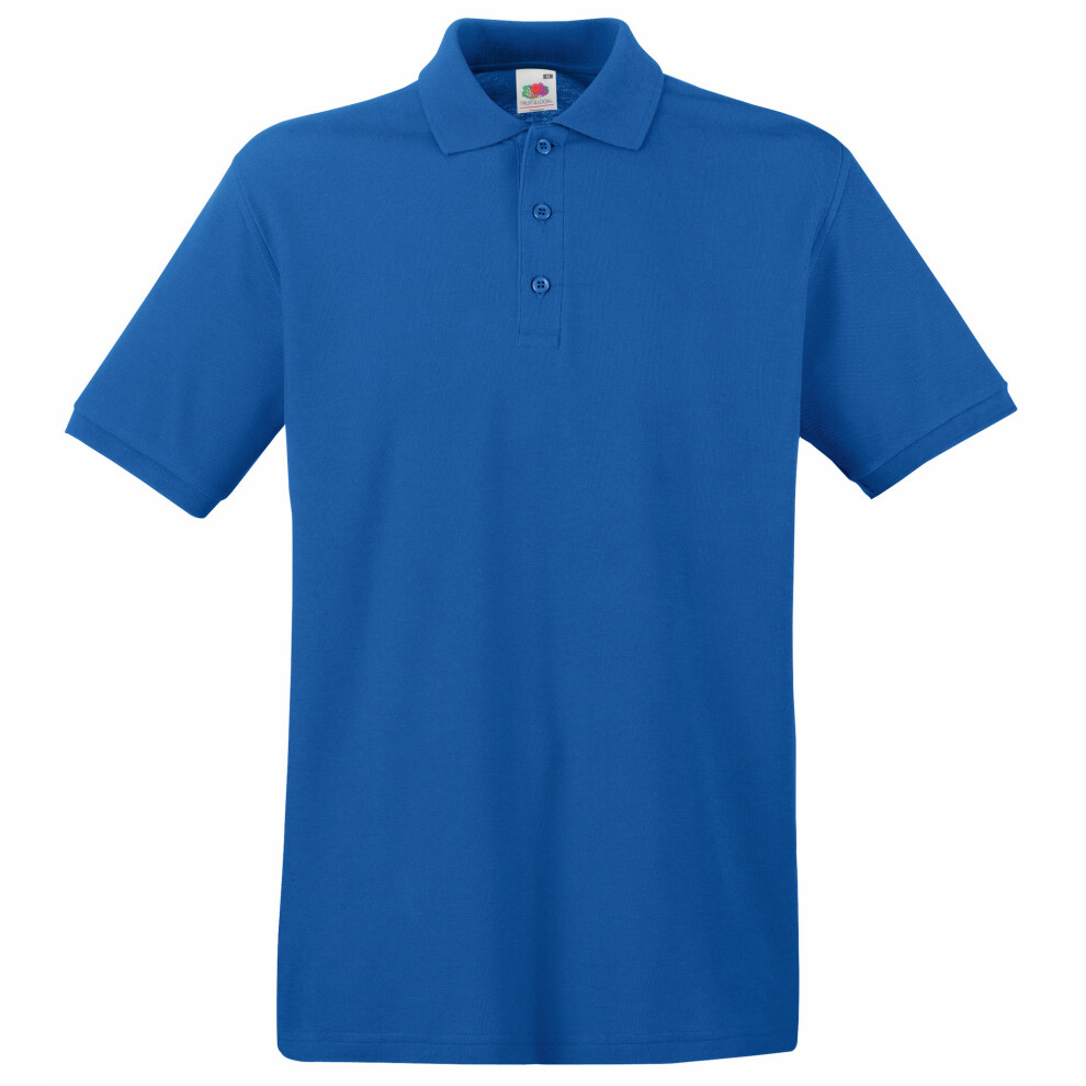 Fruit Of The Loom (2Xl, Royal) Premium Mens Short Sleeve Polo Shirt