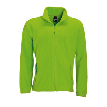 (L, Lime) SOLS Mens North Full Zip Outdoor Fleece Jacket