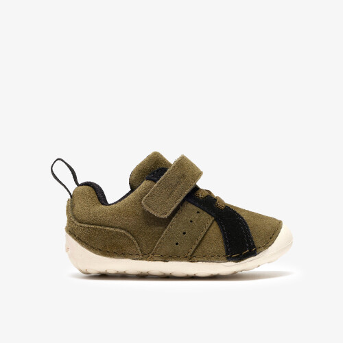 Clarks (Wide, 2 (Children's)) Tiny Park T Khaki Combi