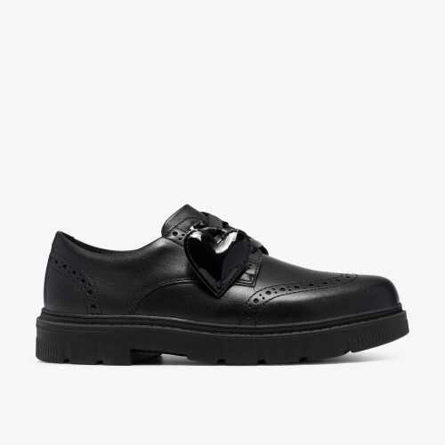 Clarks (Standard, 3.5 (Adults')) Lorcam Lace Y. Black Leather