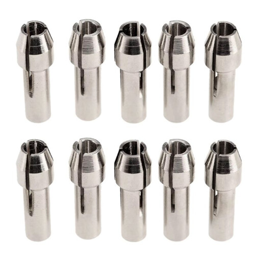 Drill Chuck 1/8inch (3.2mm) Diameter  Drill Bit Chuck for  Rotary Tools Power Tool Accessories 10 Pack