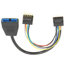 Hochgeschwindigkeits-USB-Kabel (11-Polige USB-Buchse auf 11-Poligen USB-Stecker, 19-Polig) für Datenübertragung und Aufladen Von -Computern