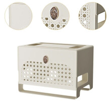 Cable Management Box for Power Outlets, Router,TV Wires, USB Hub - Hollow Panel Design Multifunctional Cord Organizer B