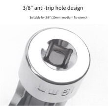 10PCS 3/8 Inch Fuel  Removal Open Socket Set Union Nut Socket Open Oil Pipe Removal Sleeve Car Repairing Tools