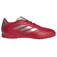 (8 UK, Red/Silver) Adidas Mens Goletto IX Leather Astro Turf Trainers