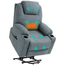 Power Lift Recliner Chair with Pocket Spring, Electric Lift Chair with Wide Backrest, Grey