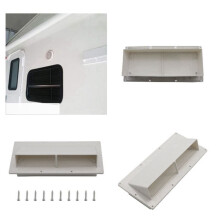 RV Caravan Exhaust Fan Low Noise Trailer Side Air Vent RV Range Hood Vent Cover Motorhome Campers Accessories White
